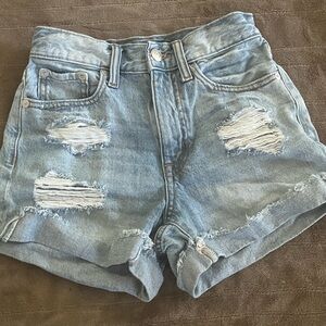 Aeropostale Sky Blue Denim Shorts